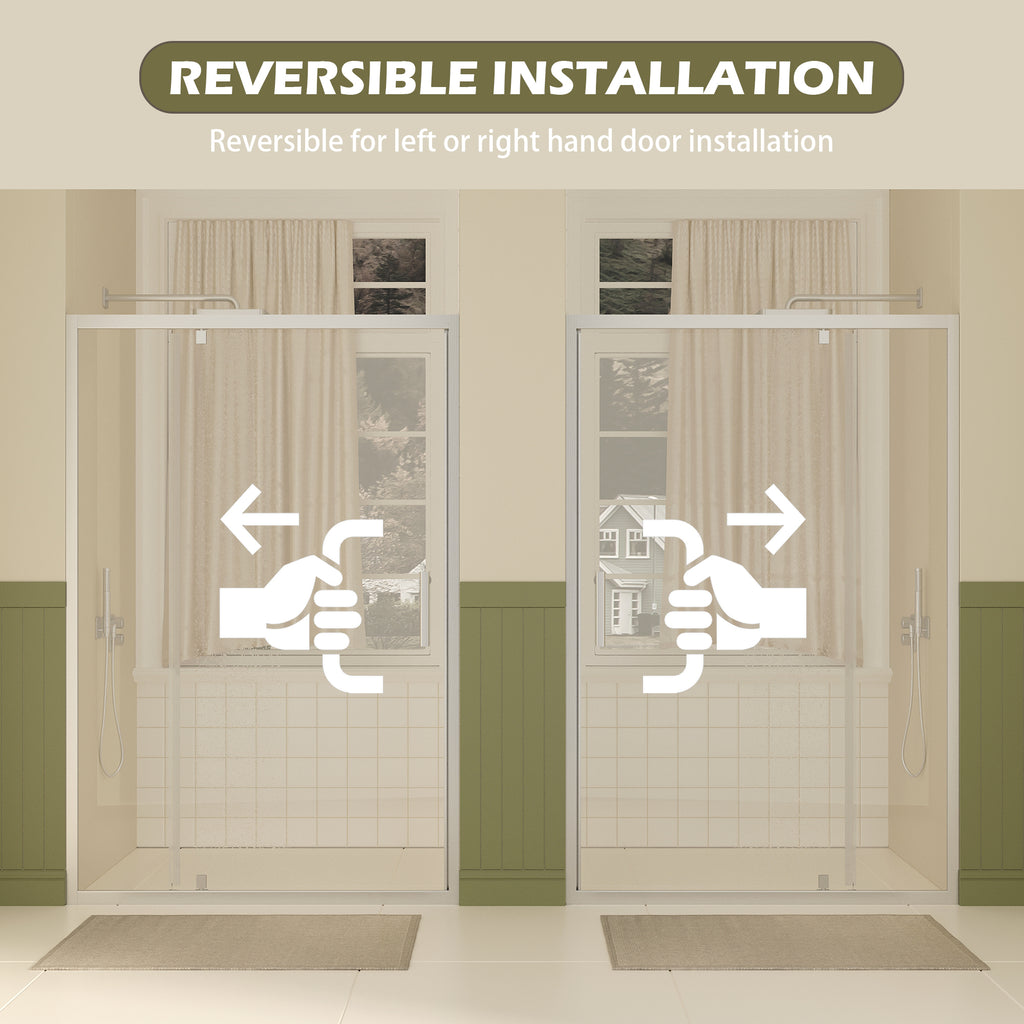 Pivot Shower Door - 47-49" W × 72" H