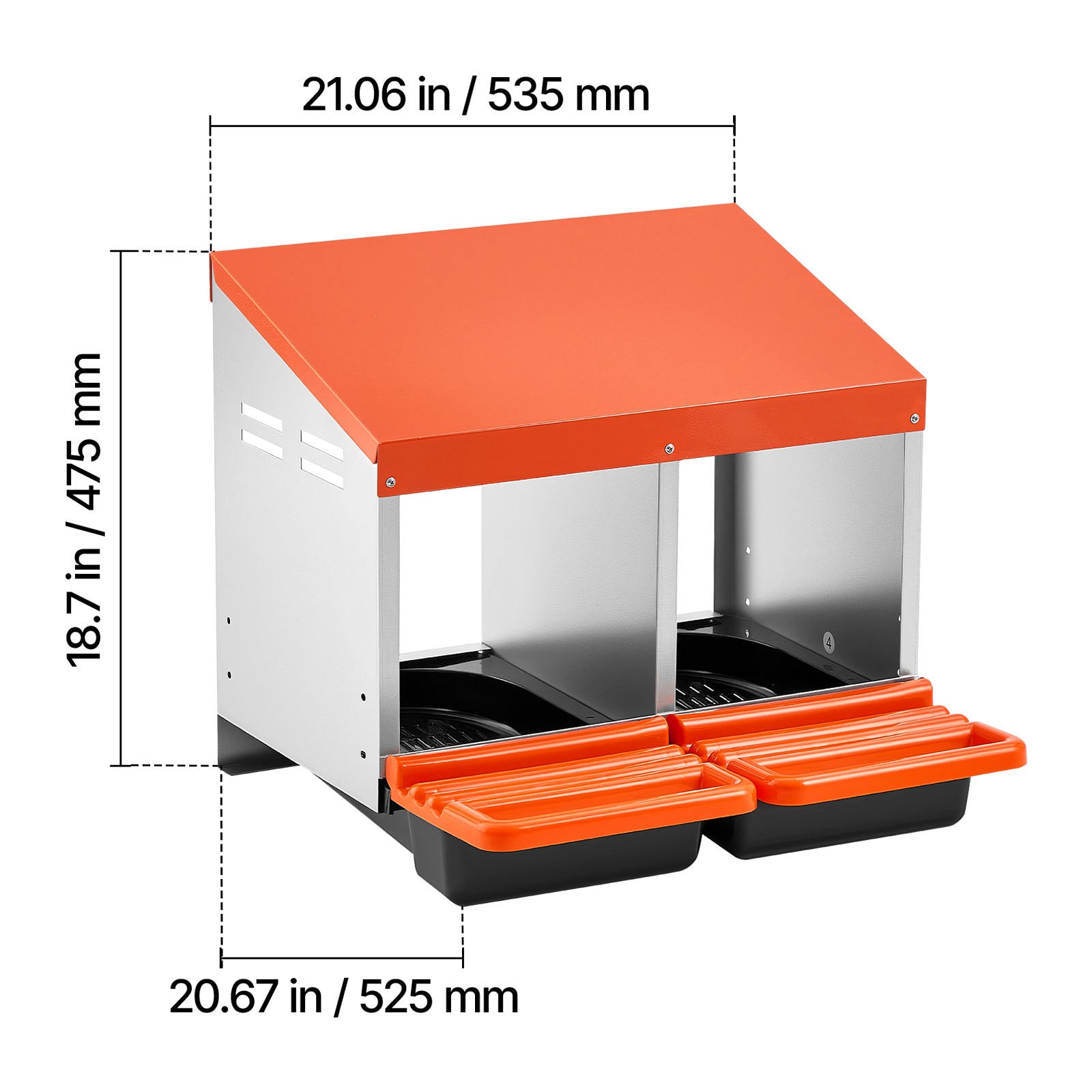 Chicken Nesting Boxes with 2 Compartments