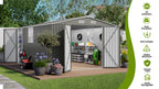 10x14 FT Outdoor Metal Storage Shed