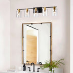 5-Light Matte Bathroom Lighting