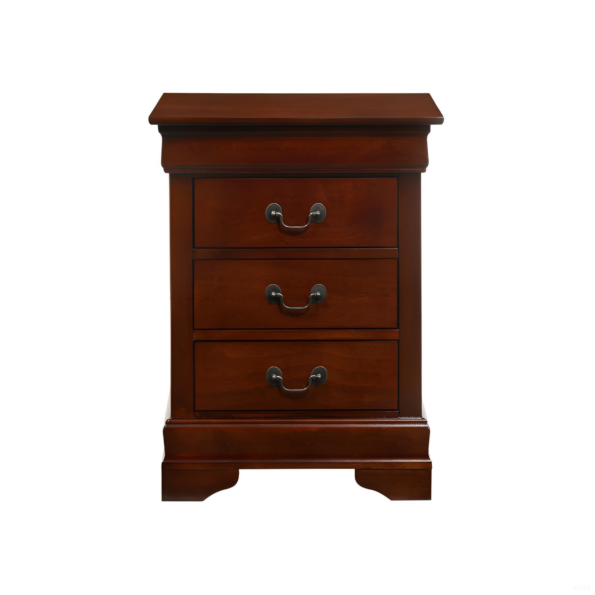 Elegant Cherry Wood Nightstand