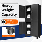 Metal Storage Cabinet with Drawer - Heavy Duty Garage Cabinet