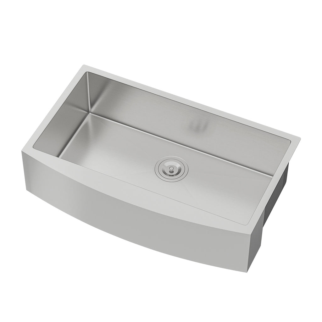 33 Farmhouse Sink - 33 Inch Kitchen Sink Stainless Steel 16 Gauge Apron Front
