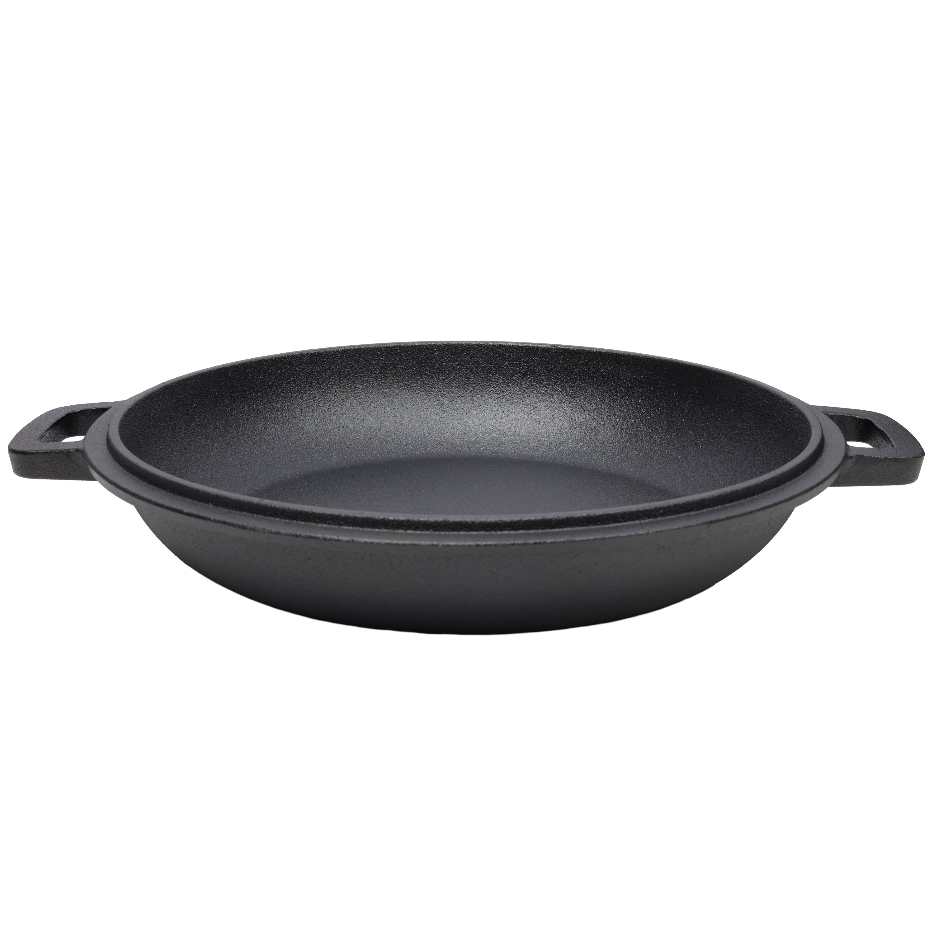 2 in 1 Pre-Seasoned Cast Iron Dutch Oven
