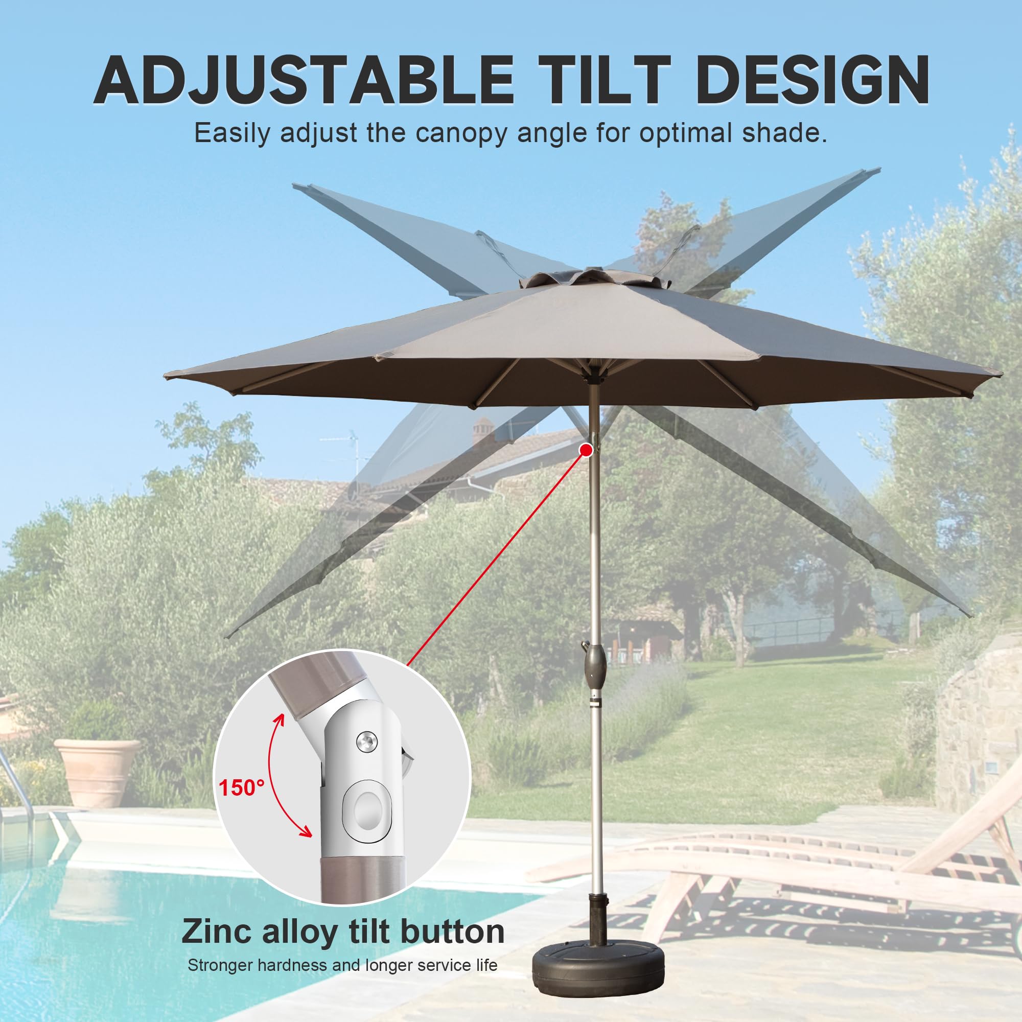 9FT Patio Umbrella