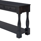 TREXM Console Table - 63" Long with Drawers & Shelf