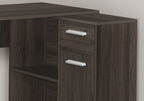 L-Shaped Computer Desk with Storage Drawers