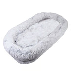 Human Dog Bed - Washable Faux Fur