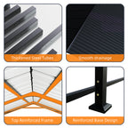 12x20 FT Heavy Duty Metal Carport with Galvanized Steel Roof