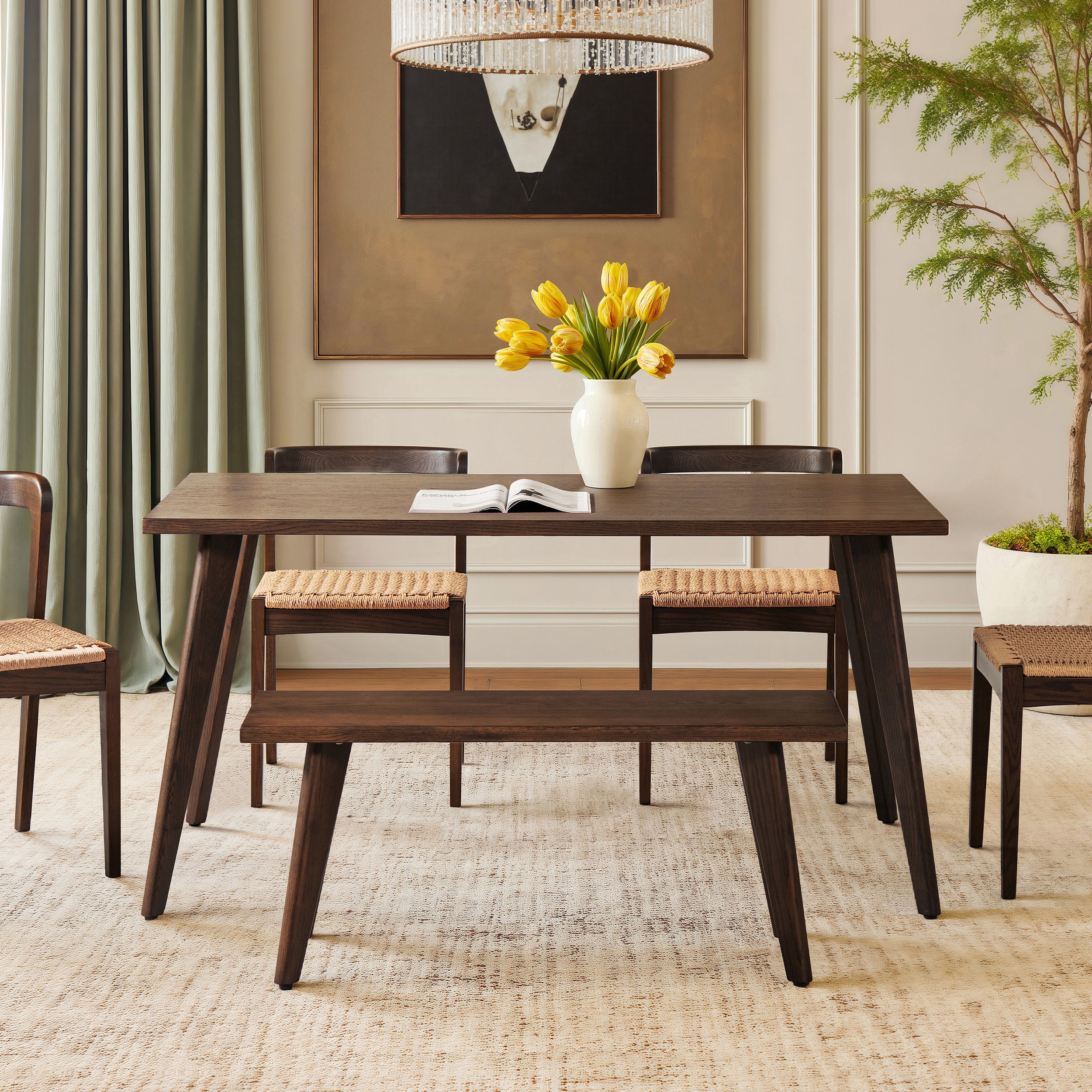 Capri 41.5" Solid Bench