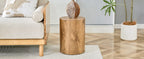 Simple Wood Grain Cylindrical Coffee Table