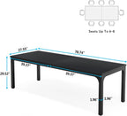 Modern Black Dining Table