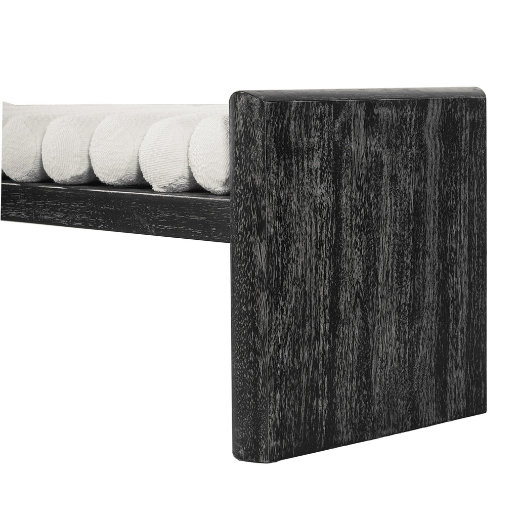 Modern Chenille Upholstered Bench