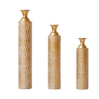 Metal Decorative Vases Set of 3