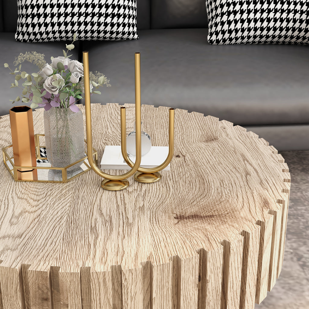 Modern Minimalist Circular Coffee Table 31.4''