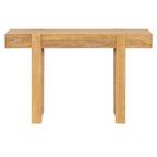 TREXM Rustic Minimalist Console Table with Hidden Drawer