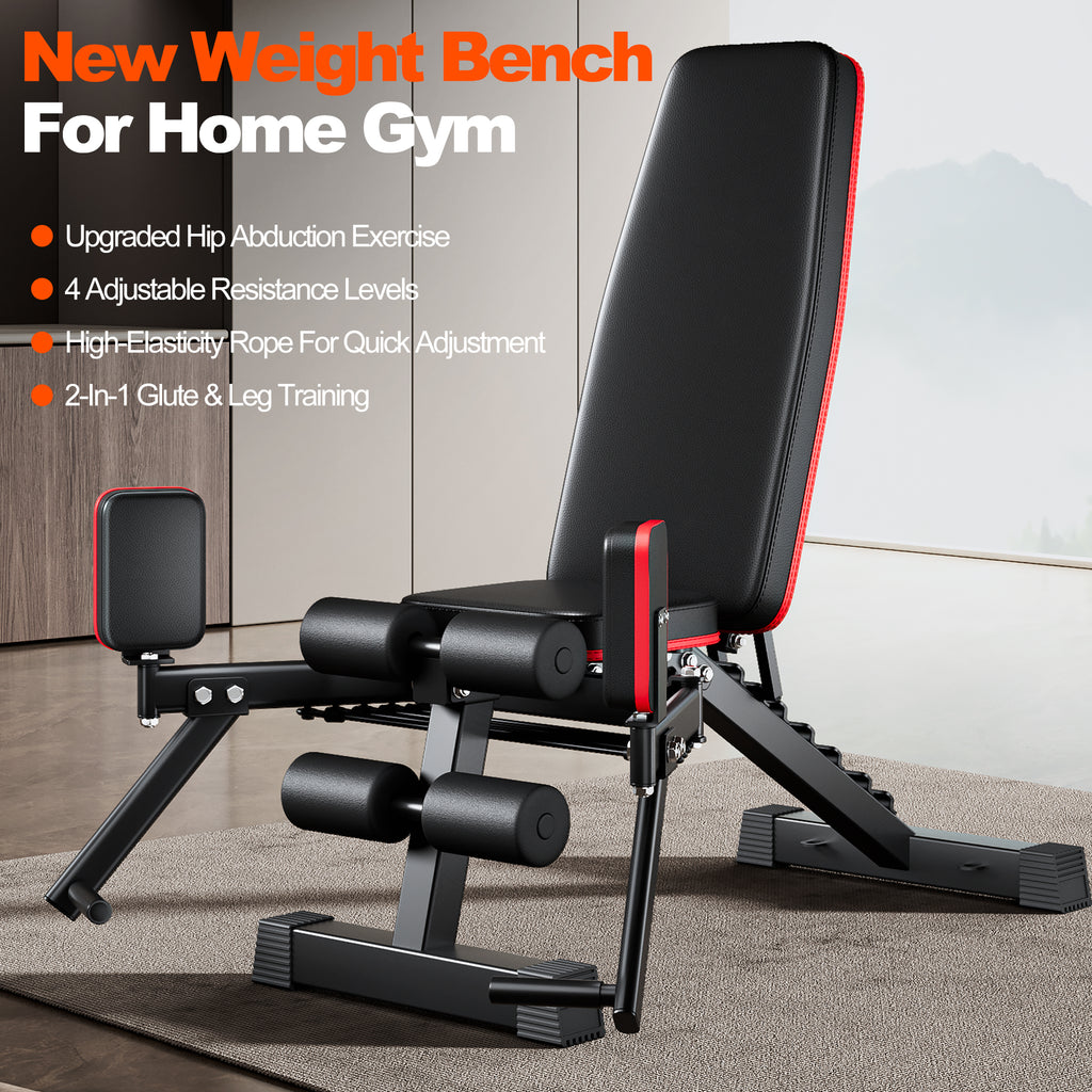 2-in-1 Weight Bench for Home Gym