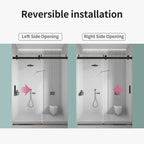Frameless Single Sliding Soft-Close Shower Doors