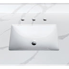 49-Inch Quartz Bathroom Vanity Top with Undermount Sink