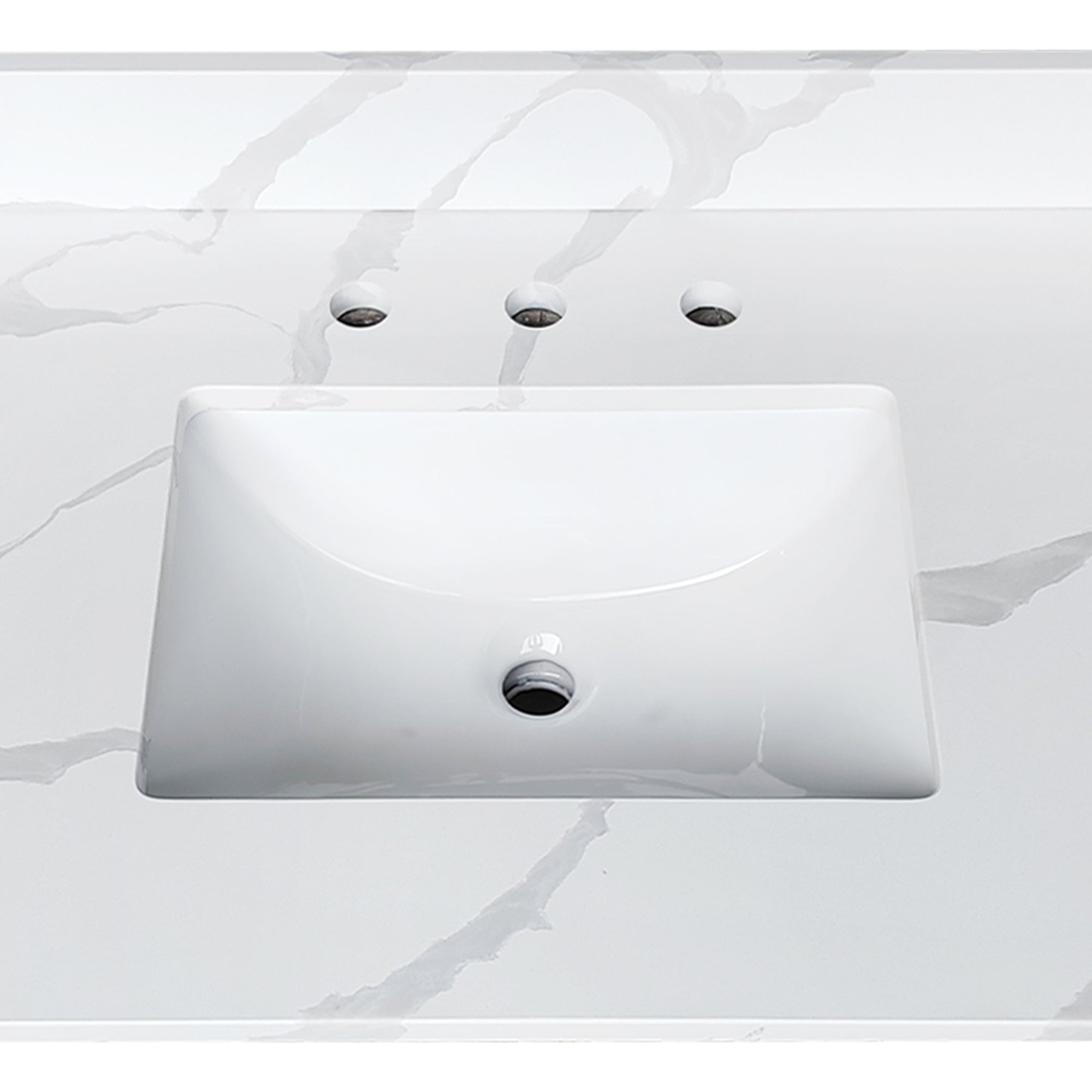 49-Inch Quartz Bathroom Vanity Top with Undermount Sink