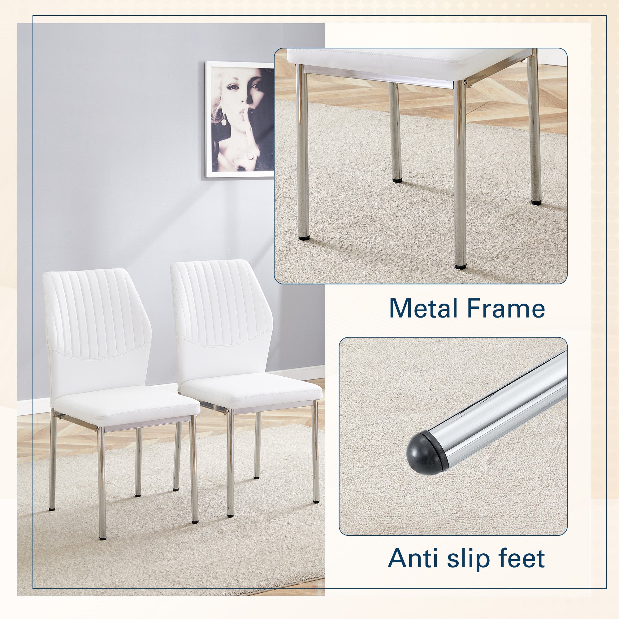 Luxury Simple Chair - Set of 6