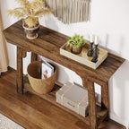 41 Inch Wood Console Table Behind Couch