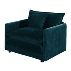 Comfy Deep Single Seat Sofa Upholstered Reading Armchair Chair