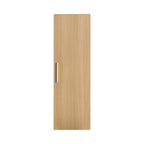 12" Tall Floating Bathroom Side Cabinet, Light Oak