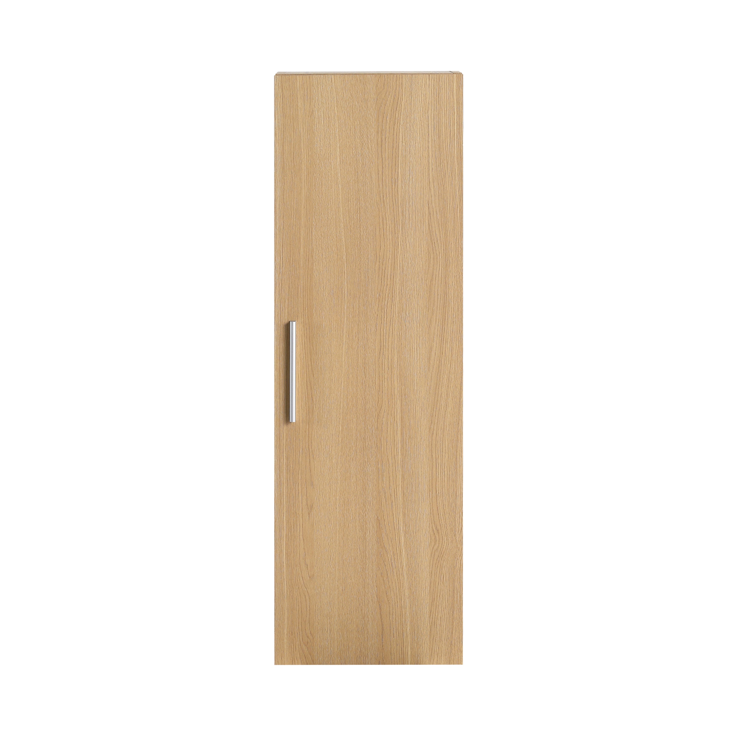 12" Tall Floating Bathroom Side Cabinet, Light Oak