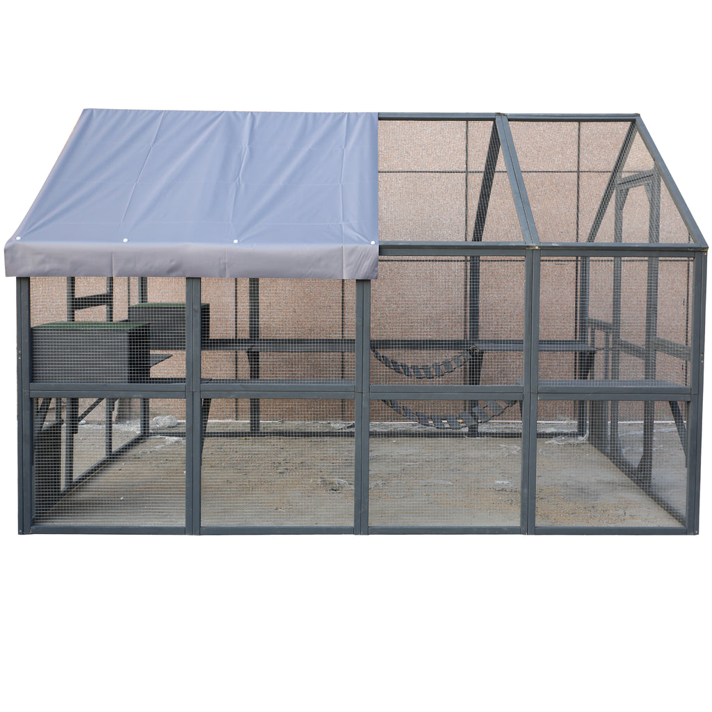 Wooden Cat Catio Large Outdoor Enclosure