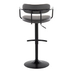 Contemporary Adjustable Height Barstool with Swivel