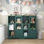 MDF Painted Cabinet with Glass Doors and Drawer