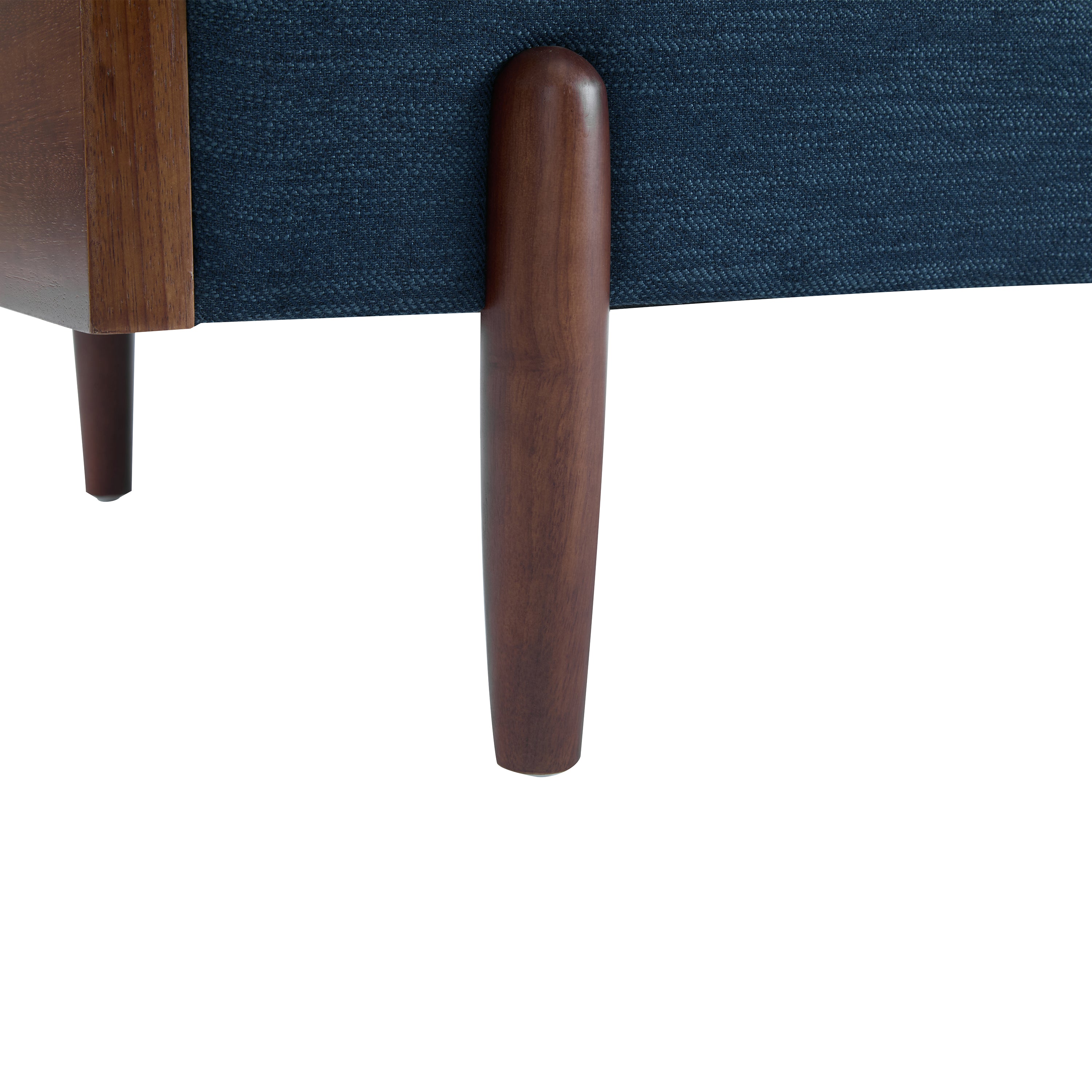 Mid-Century Modern Navy Sofa