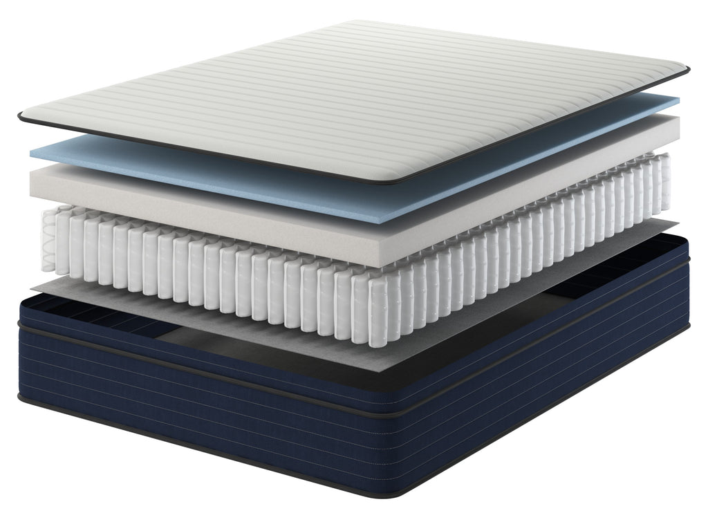 10 Inch King Size Medium Firm Euro Top Hybrid Mattress