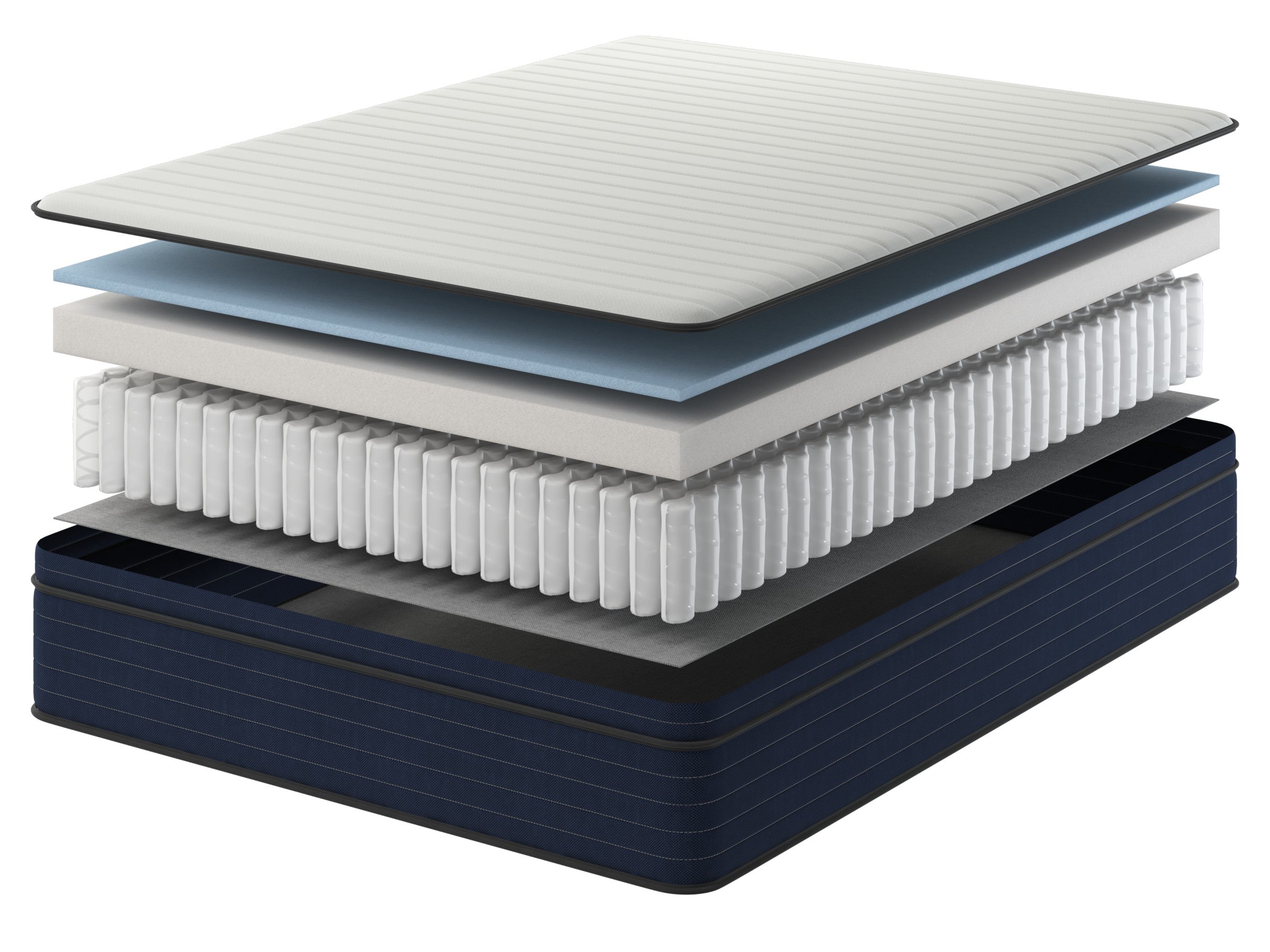 10 Inch King Size Medium Firm Euro Top Hybrid Mattress