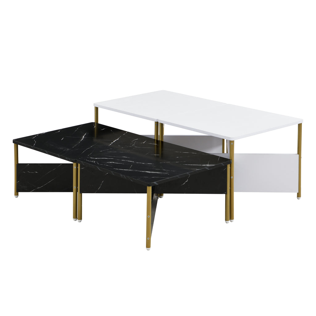 Modern Nesting Coffee Tables Set of 4 - Mid Century Modern Design