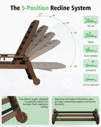 Outdoor Lounge Chairs Set of 2