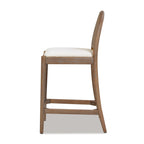 Panama 26.5" Curved Back Cane Rattan Counter Stool, Set of 2