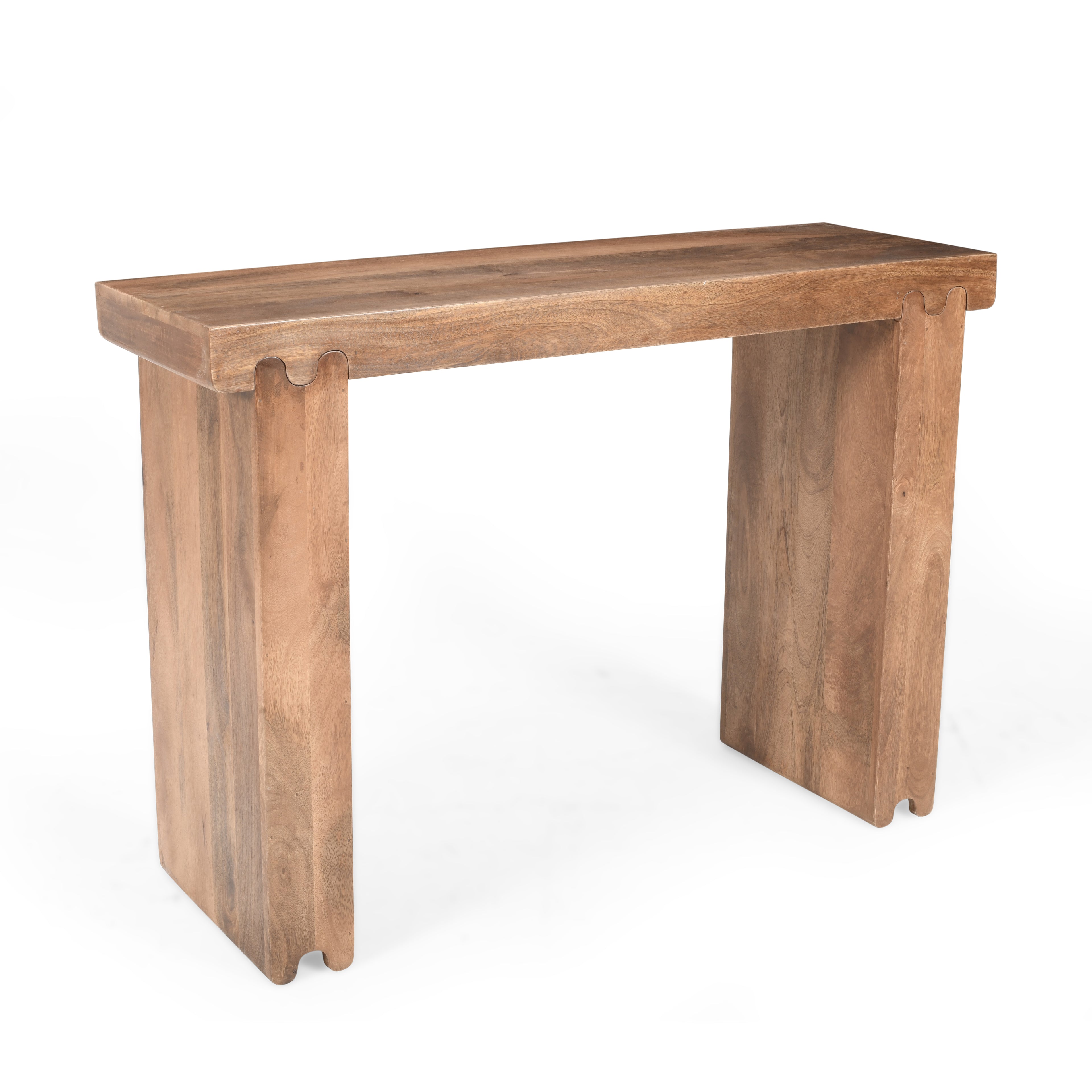 TREXM Farmhouse Mango Wood Console Table