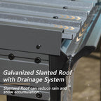 8' x 10' Lean to Gazebo with Upgraded Drainage System