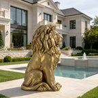 24" Outdoor Lion Statue