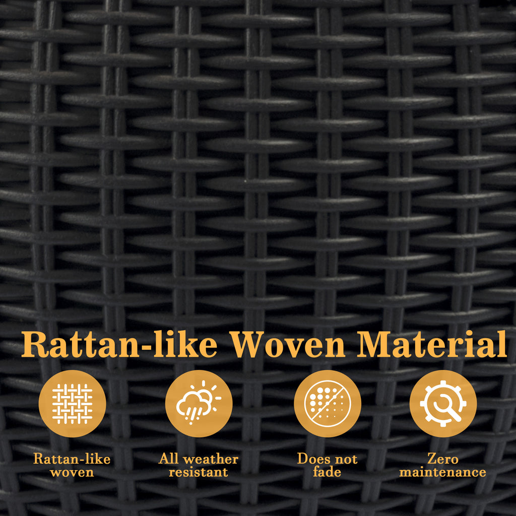Self-Watering Hanging Rattan-Inspired Planter (Pack of 2)