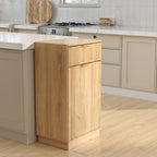 10-Gallon Woodgrain Tilt-Out Trash Can Cabinet