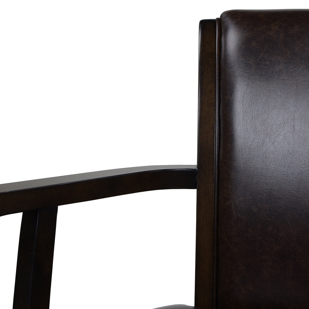 Williams 31" Swivel Bar Stool with Armrests, Vintage