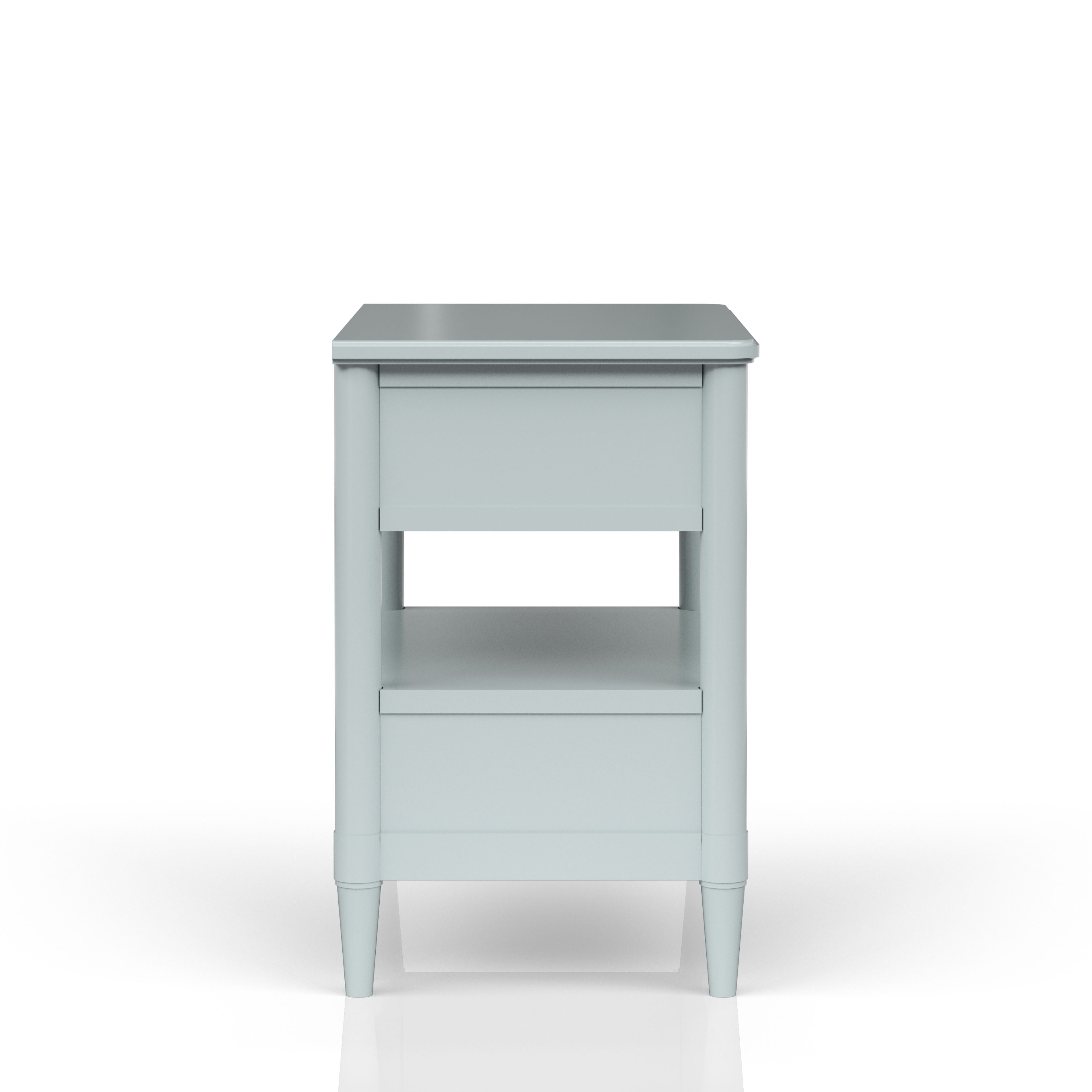 Open Nightstand with Ocean Finish