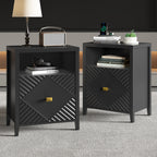 Modern Nightstand with Charger Station and USB Port