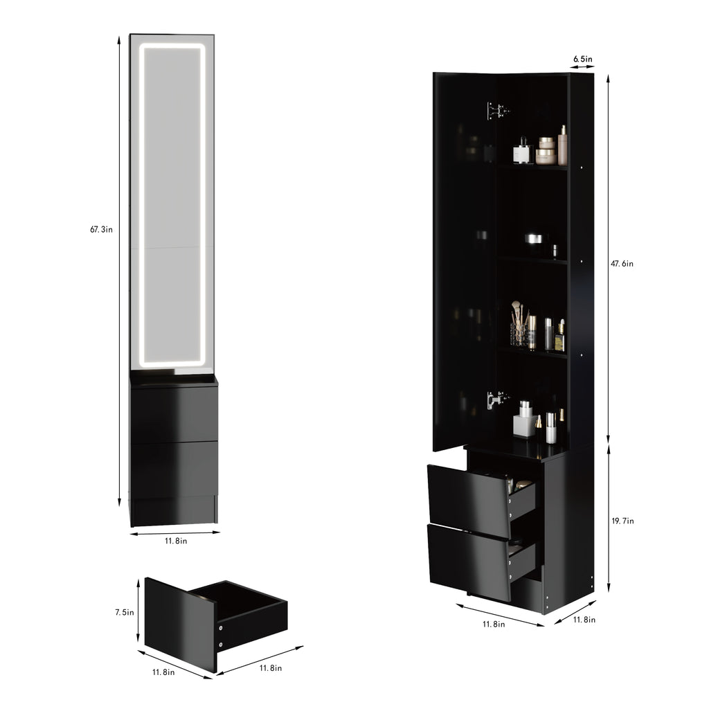 LED Dressing Mirror Cabinet
