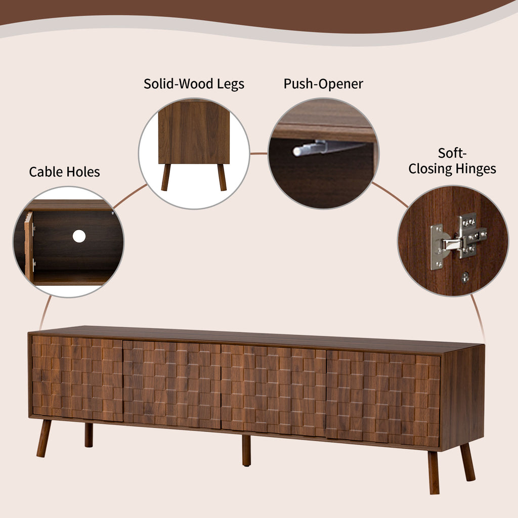 70-Inch Modern TV Stand for TVs up to 80 Inches