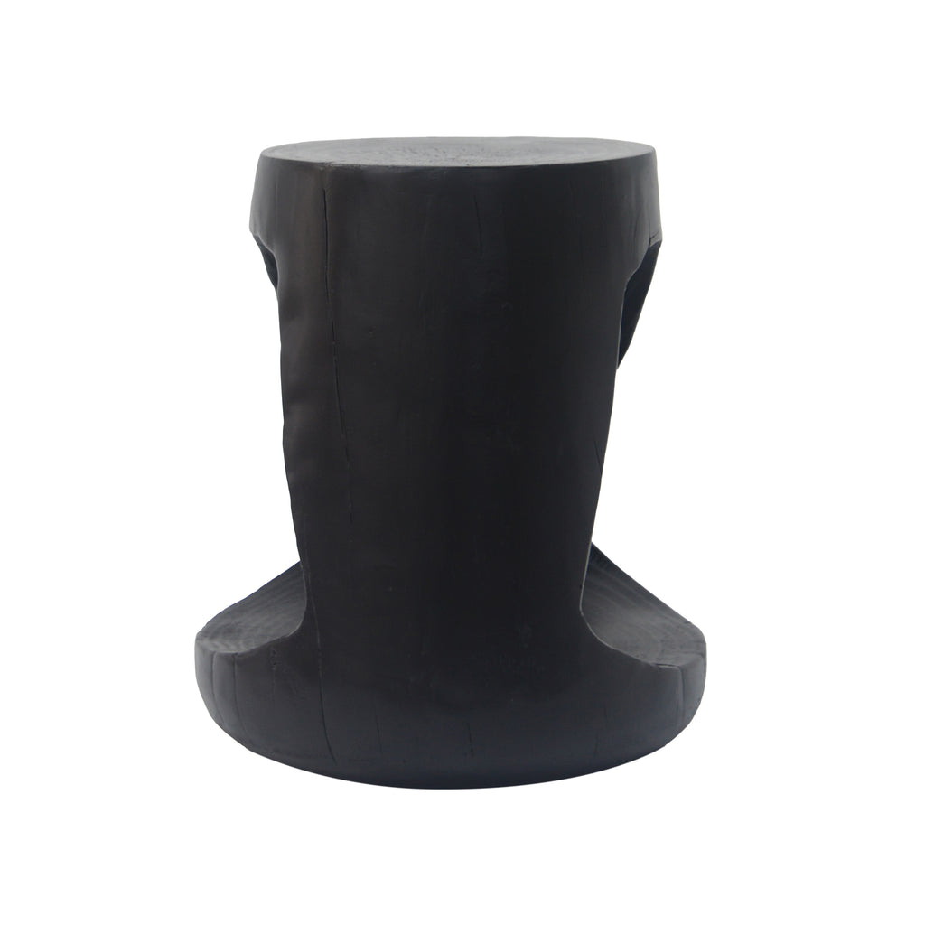 MGO Hollow Side Table, Wood-Like Texture