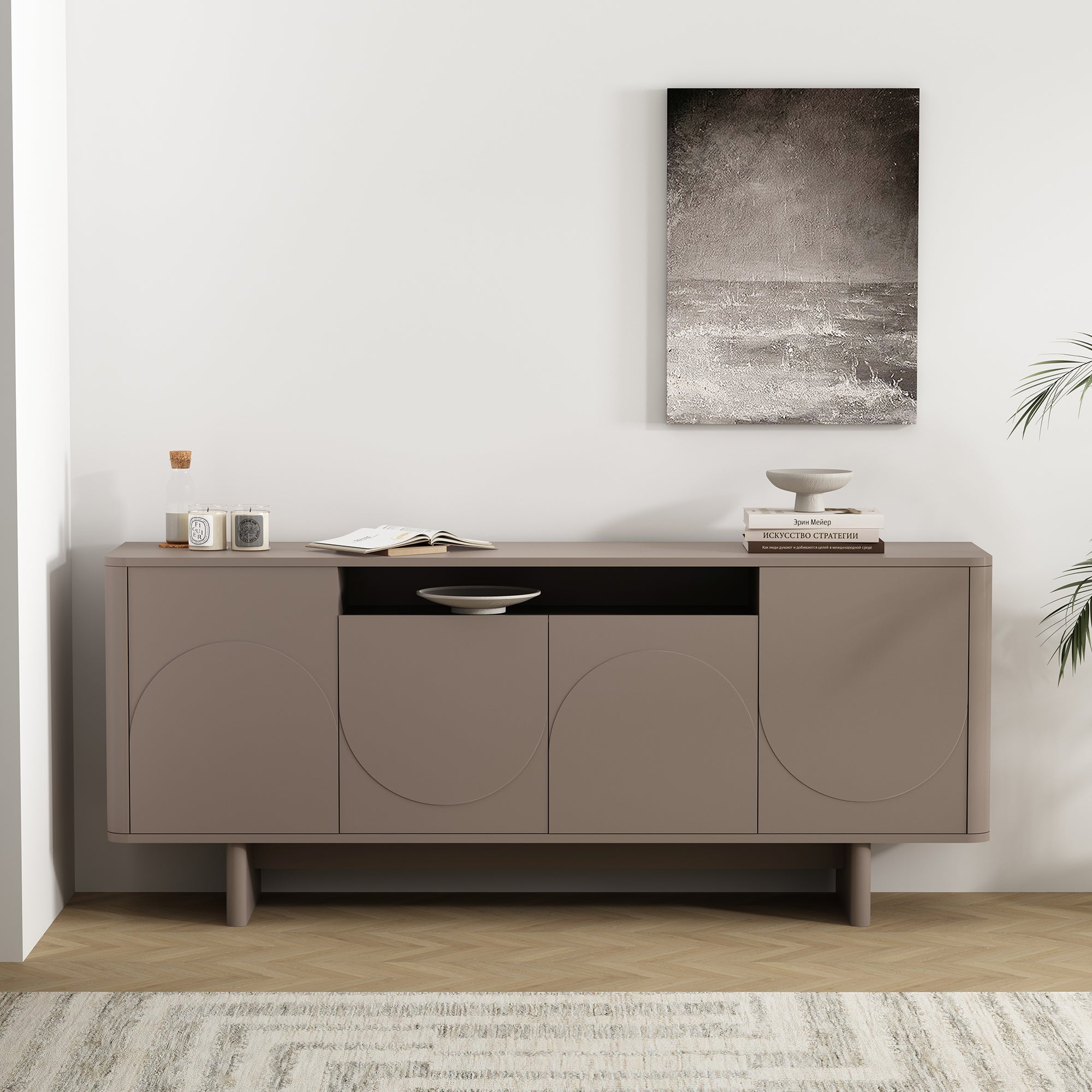 Modern Ella 70.86" Sideboard with Adjustable Shelves